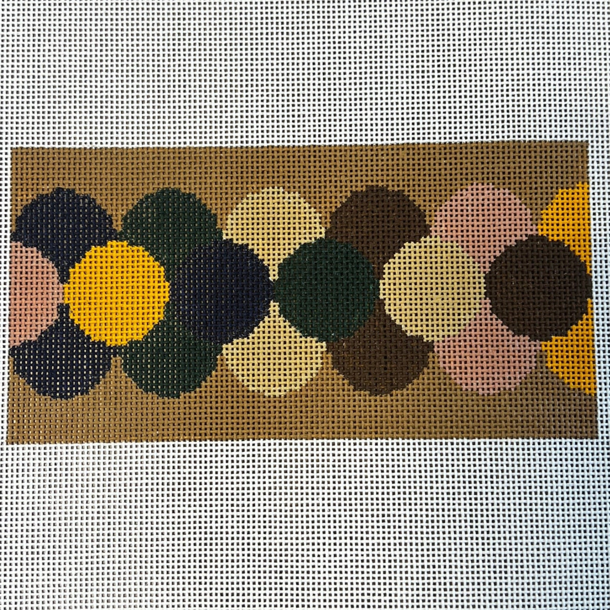 The Gingham Stitchery Krissy Johnson Designs Clamshell Insert Autumn Needlepoint Canvas