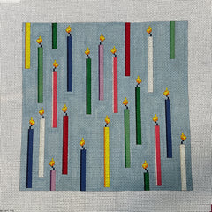The Gingham Stitchery Krissy Johnson Designs Candle Pillow Needlepoint Canvas