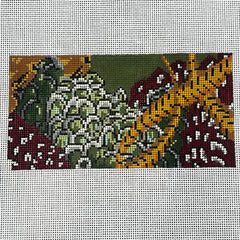 The Gingham Stitchery Kate Woodward Pheasant Feathers Insert Needlepoint Canvas