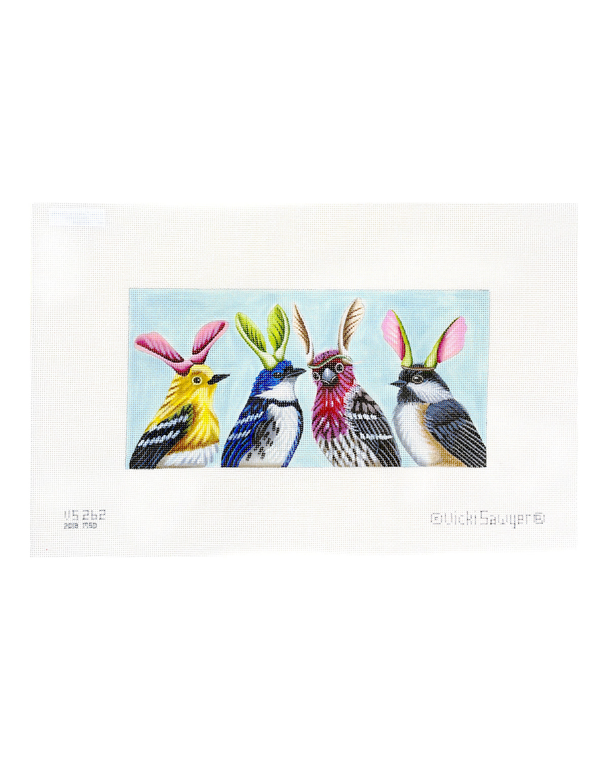 Melissa Shirley Designs Vicki Sawyer Rabbit Ears Needlepoint Canvas