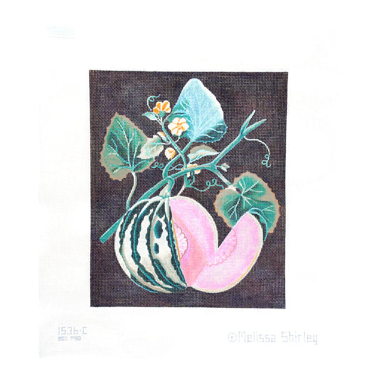 Melissa Shirley Designs Green Melon Needlepoint Canvas