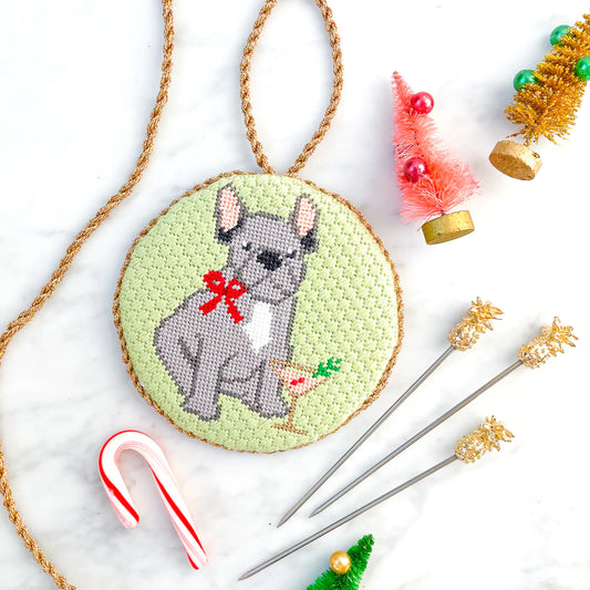 Coco Frank Frenchie Needlepoint Canvas