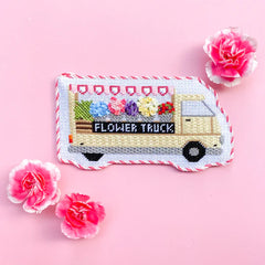 Stitch Style Flower Truck Needlepoint Canvas