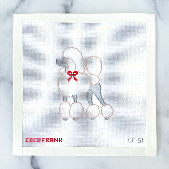 Coco Frank Poodle Needlepoint Canvas