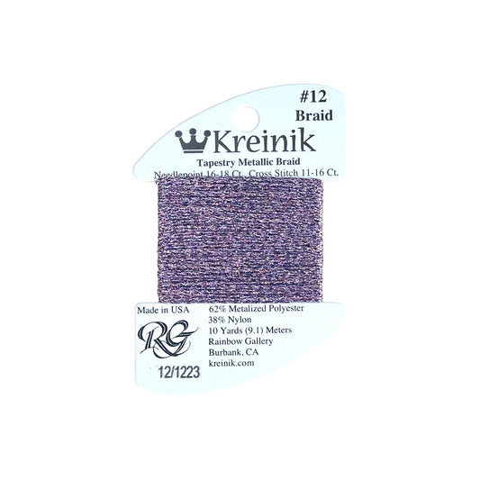 Rainbow Gallery Kreinik Braid #12 - 1223 Passion Plum
