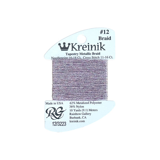 Rainbow Gallery Kreinik Braid #12 - 3223 Ametrine