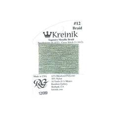 Rainbow Gallery Kreinik Braid #12 - 0089 Aspen Green