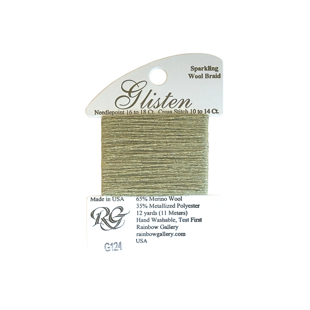Rainbow Gallery Glisten - 124 Green Tea