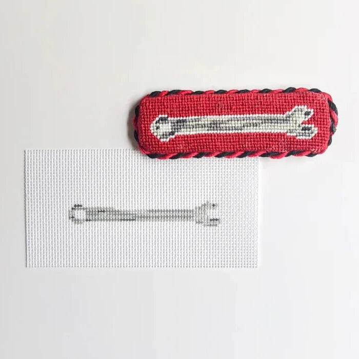 Fire and Iris Wrench Needlepoint Canvas