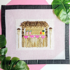 Fire and Iris Cabana Bar Needlepoint Canvas