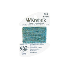 Rainbow Gallery Kreinik Braid #12 - 0044 Confetti Blue