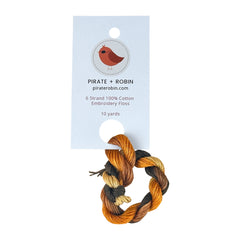 Pirate + Robin Variegated 6 Strand Embroidery Floss - Harvest Gold
