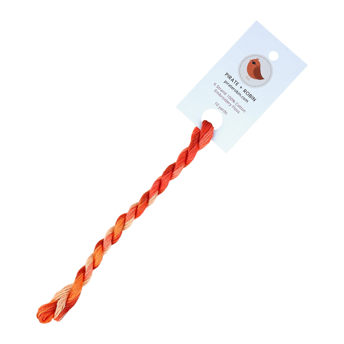 Pirate + Robin Variegated 6 Strand Embroidery Floss - Poppy