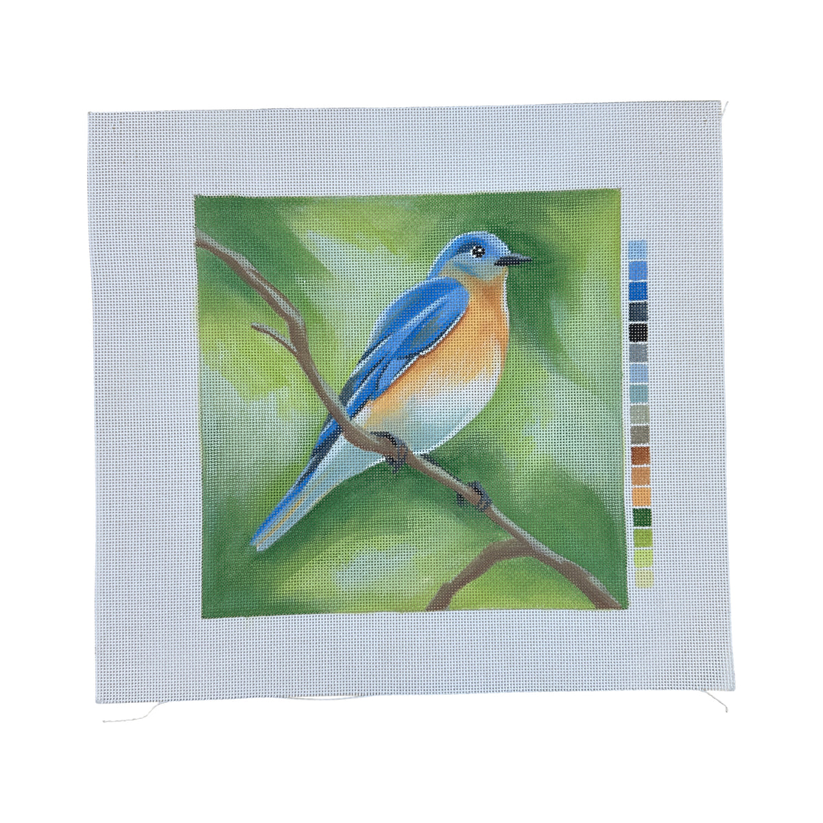 Blue Bird Needlepoint Canvas