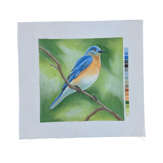 Blue Bird Needlepoint Canvas