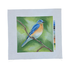 Blue Bird Needlepoint Canvas