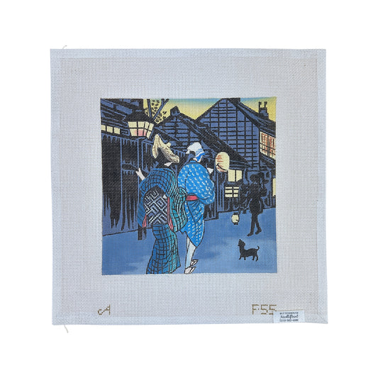 Associated Talents Evening Stroll Needlepoint Canvas