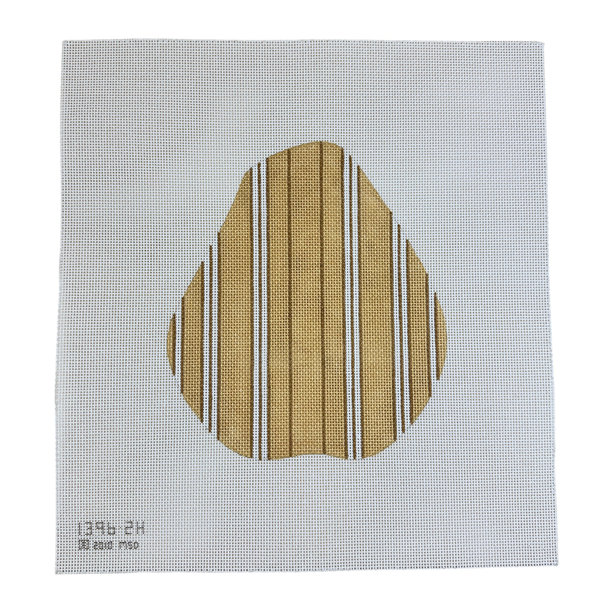 Melissa Shirley Designs Large Golden Pear Stripes Needlepoint Canvas