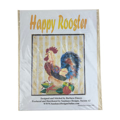 Sundance Designs Barbara Elmore Happy Rooster Needlepoint Canvas with Stitch Guide