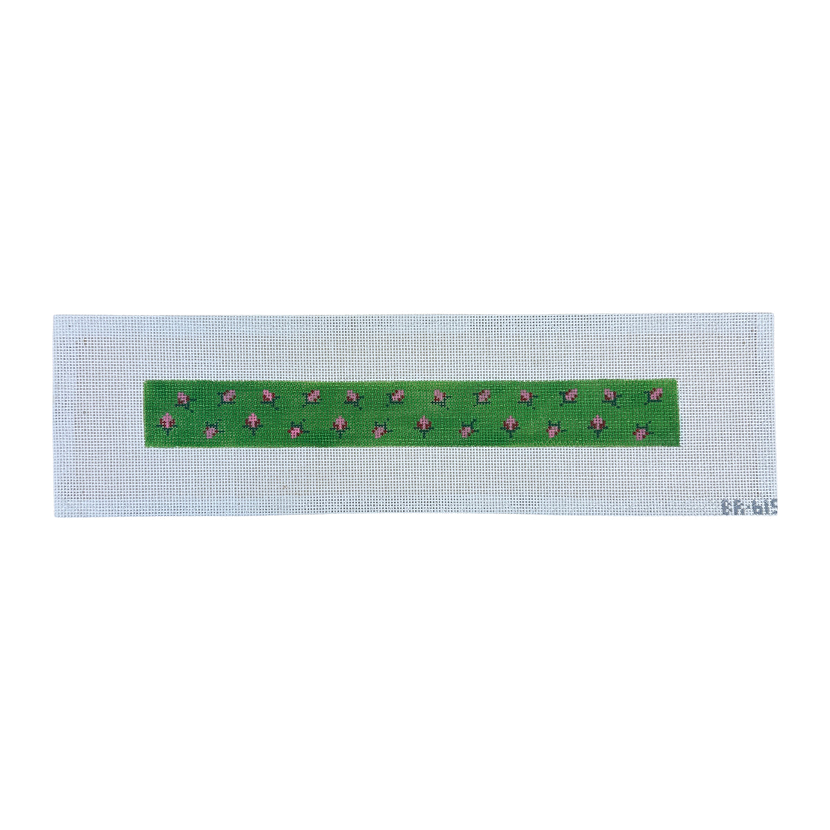 Rose Small Dog Collar Needlepoint Canvas - Green