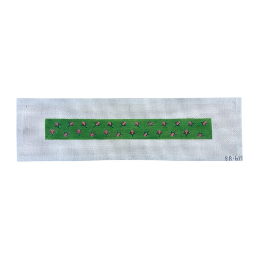 Rose Small Dog Collar Needlepoint Canvas - Green