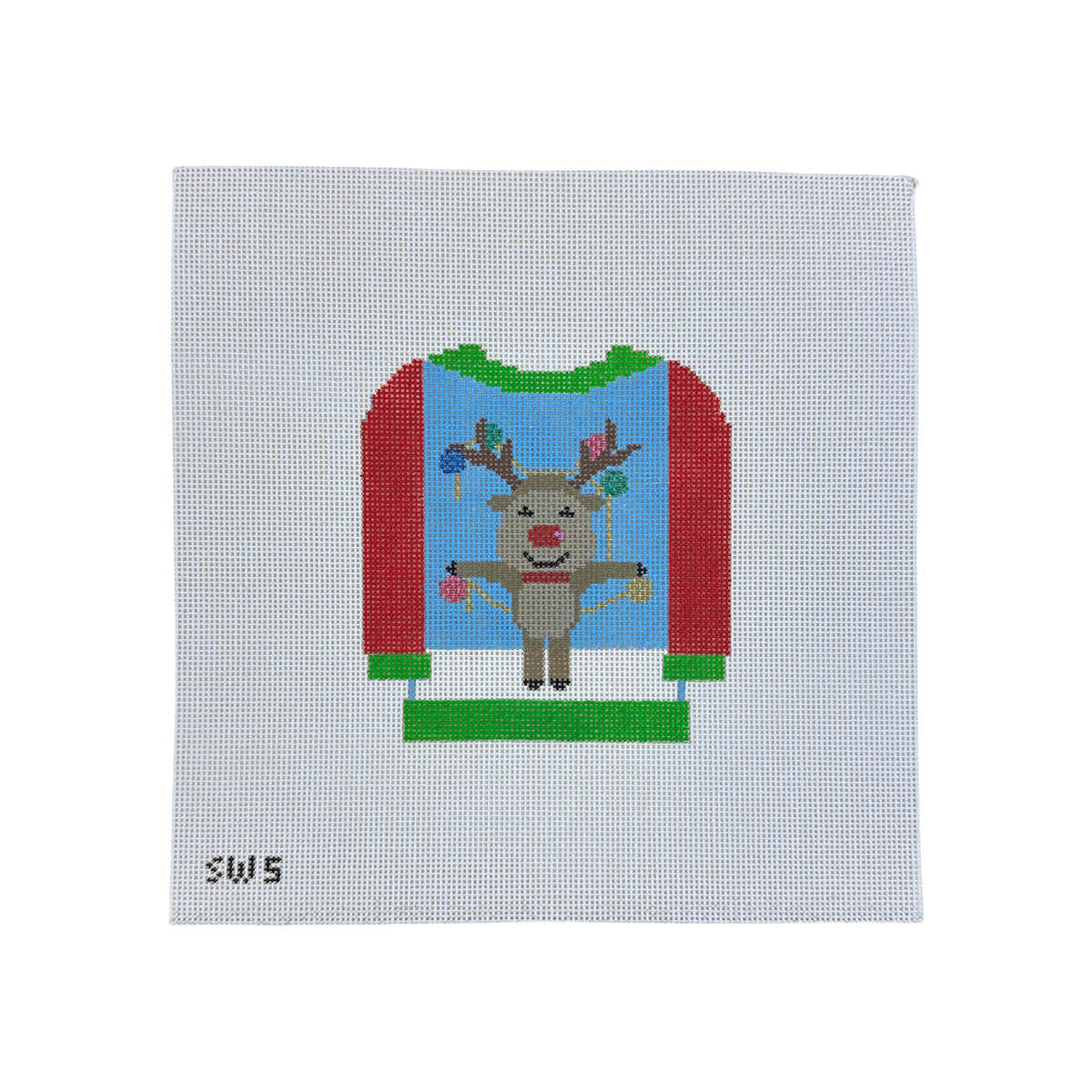 The Collection Designs Tacky Sweater Reindeer Needlepoint Canvas