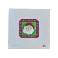 Renaissance Designs Santa Square Needlepoint Canvas