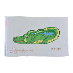 Squiggee Designs Alligator Needlepoint Canvas