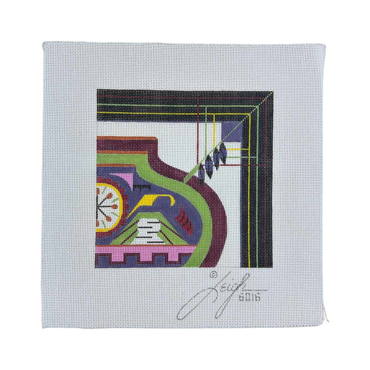 Leigh Designs Mescalero Coaster Needlepoint Canvas