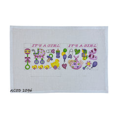 A Collection of Designs Baby Girl Box Needlepoint Canvas