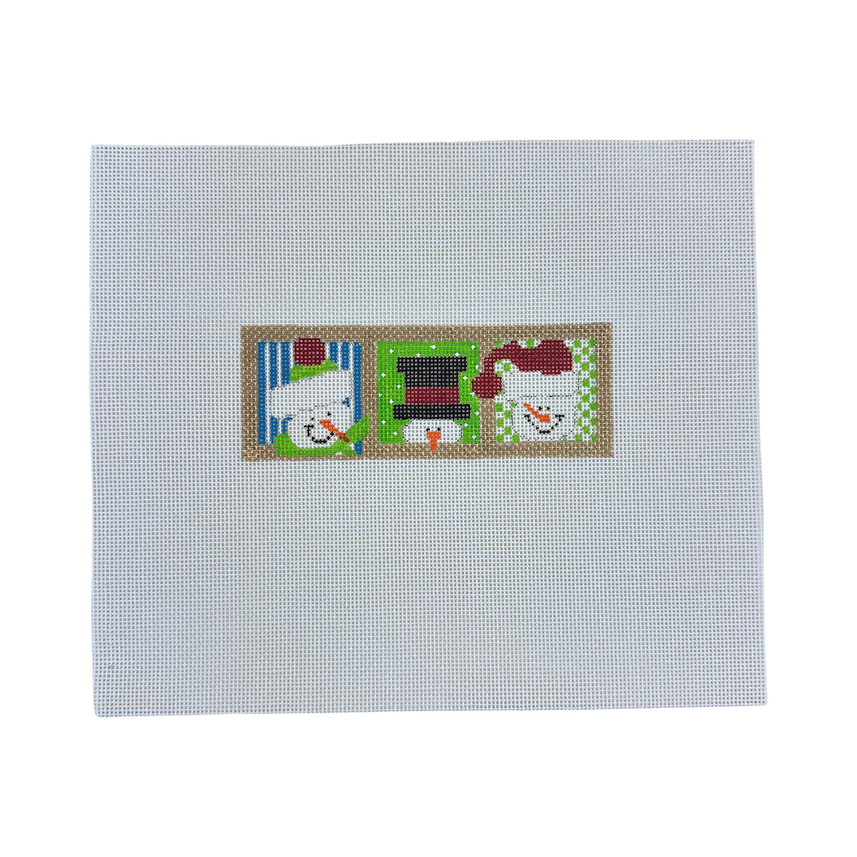 The Princess and Me Three Snowmen Needlepoint Canvas
