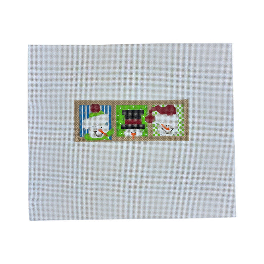 The Princess and Me Three Snowmen Needlepoint Canvas