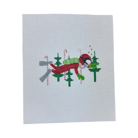 The Princess and Me Underwater Christmas Needlepoint Canvas