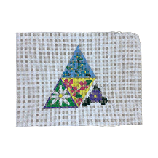 Flower Pyramid Needlepoint Canvas