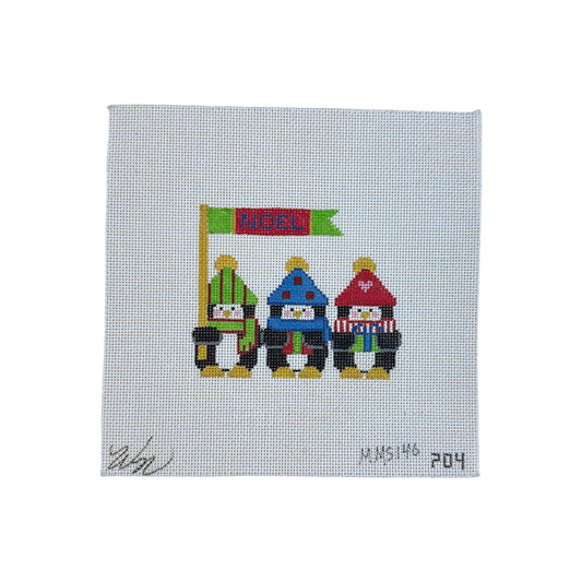 Three Penguins Needlepoint Canvas