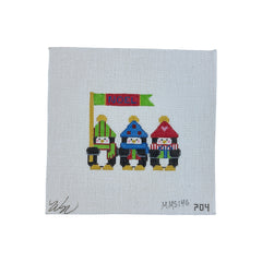 Three Penguins Needlepoint Canvas