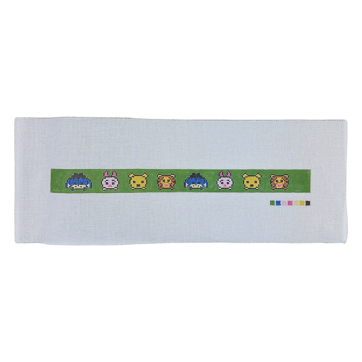 Pooh and Friends Collar Needlepoint Canvas