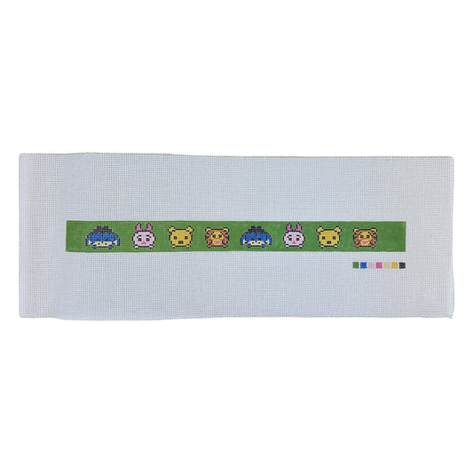 Pooh and Friends Collar Needlepoint Canvas