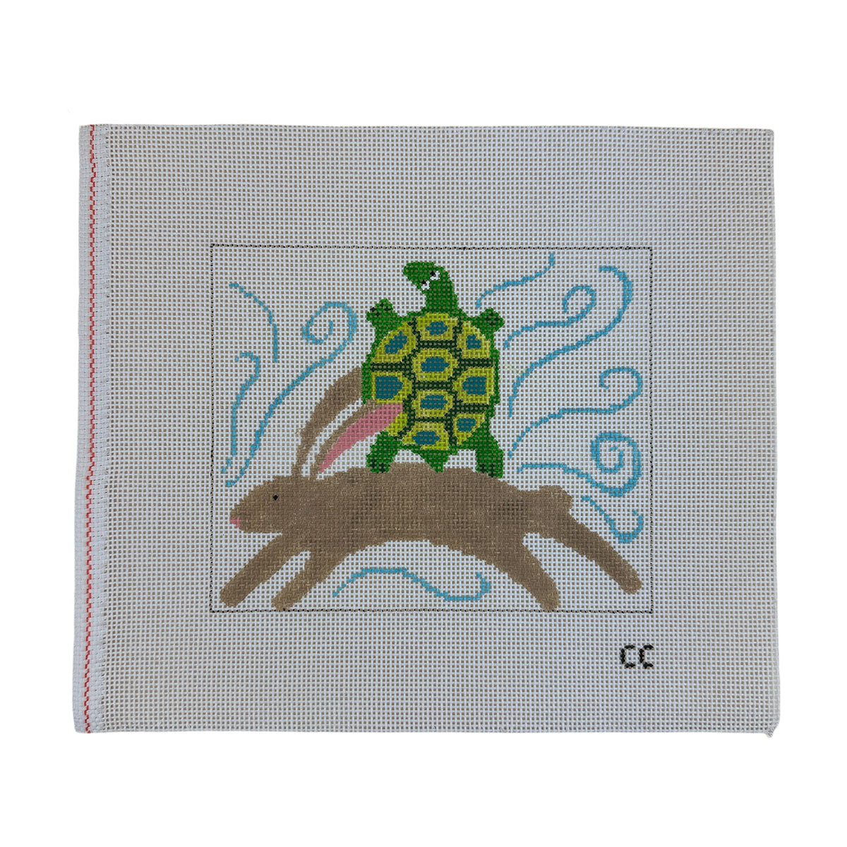 The Tortoise and the Hare Needlepoint Canvas