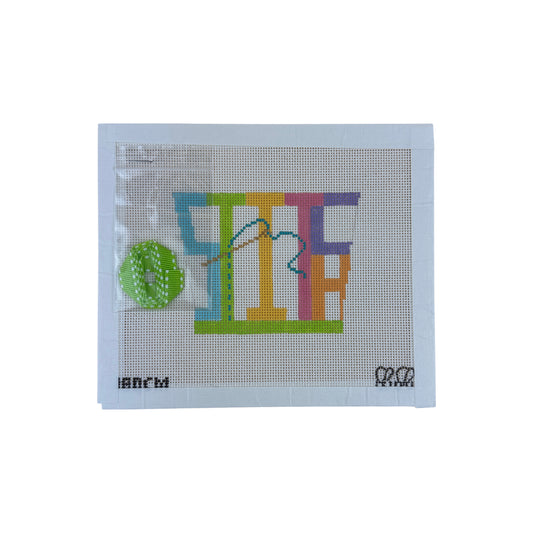 BB Designs Stitch Mini Tote Bag Needlepoint Canvas