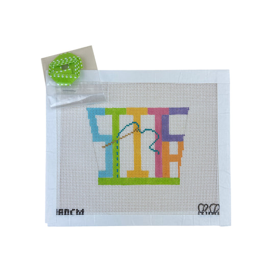 BB Designs Stitch Mini Tote Bag Needlepoint Canvas