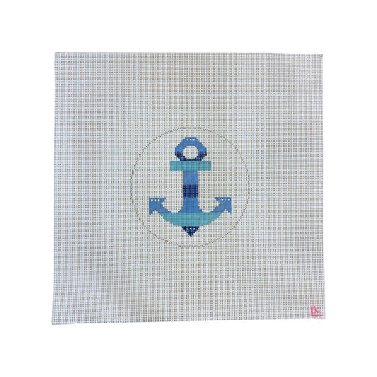 Striped Anchor Needlepoint Canvas