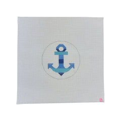 Striped Anchor Needlepoint Canvas