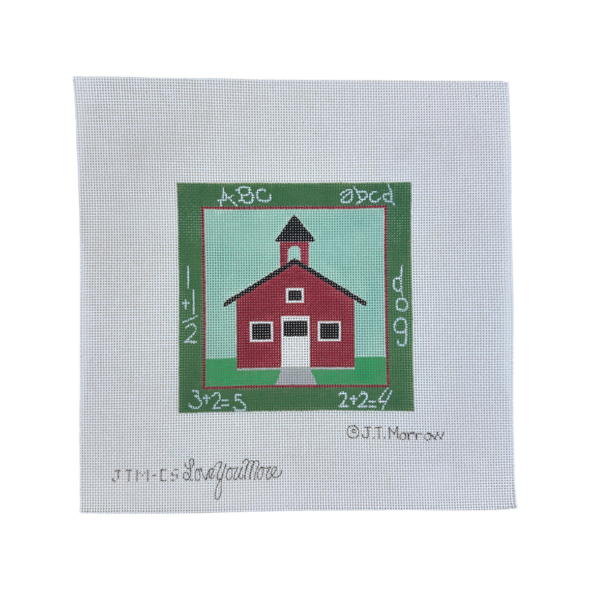 Love You More Perpetual Calendar - September Needlepoint Canvas