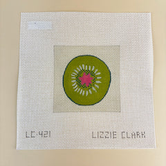 The Collection Designs Lizzie Clark Kiwi Coasters Needlepoint Canvas