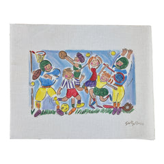 Sally Huss Sporty Kids Needlepoint Canvas