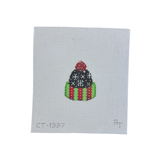 Associated Talents Christmas Beanie Hat Needlepoint Canvas