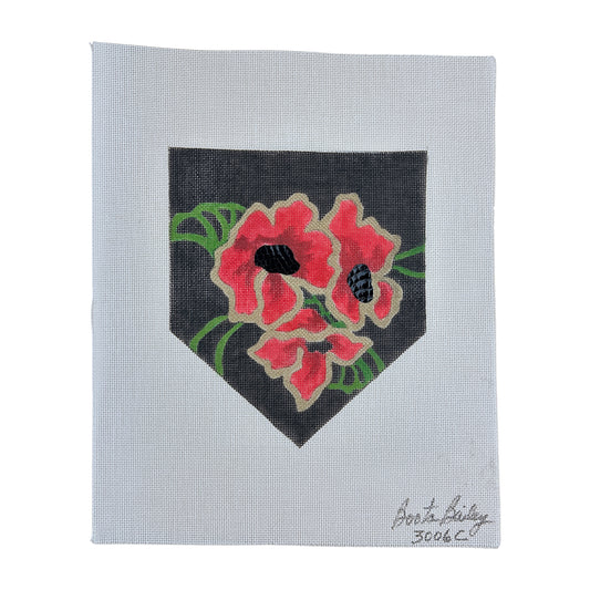 Boots Bailey Designs Poppy Pocket Needlepoint Canvas