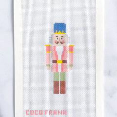 Coco Frank Pink Nutcracker Needlepoint Canvas