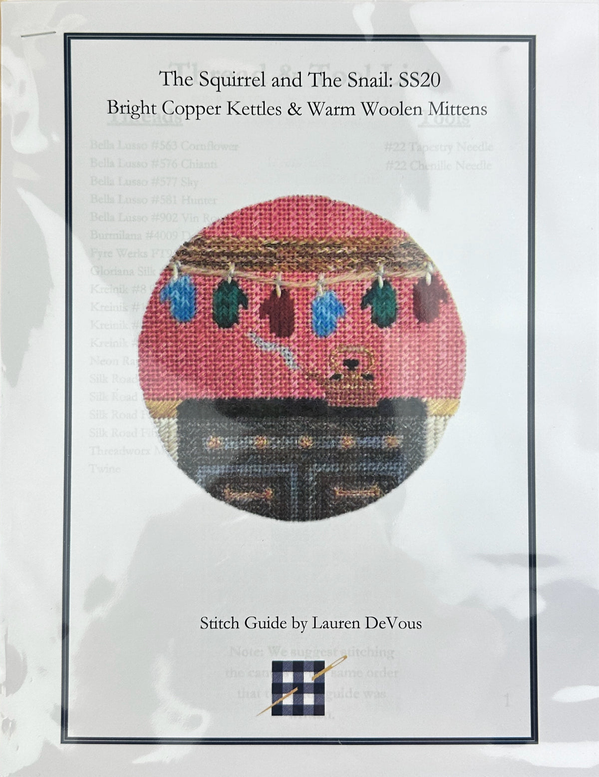 The Gingham Stitchery Lauren Devous My Favorite Things Stitch Guide Bright Copper Kettles